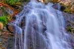 Mirabeau park waterfall, just after sunset. 