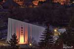 The IMAX Theater in Spokane's Riverfront Park.  From a view on the roof of the Chase Bank building