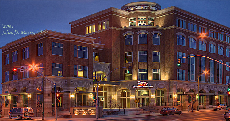 American West Bank building, Riverside and Browne Street