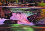 Riverfront Park, Canada Island footbridge, Spokane, Washington