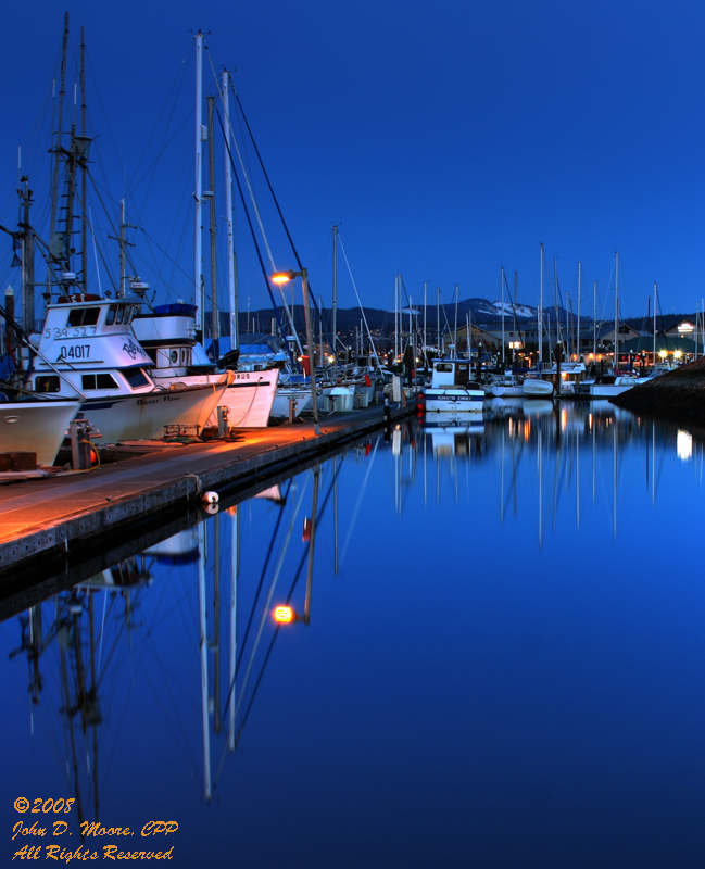 An evening at the Bellingham, Washington, Marina