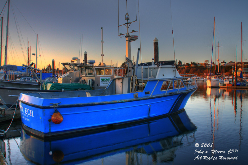 An evening at the Bellingham, Washington, Marina