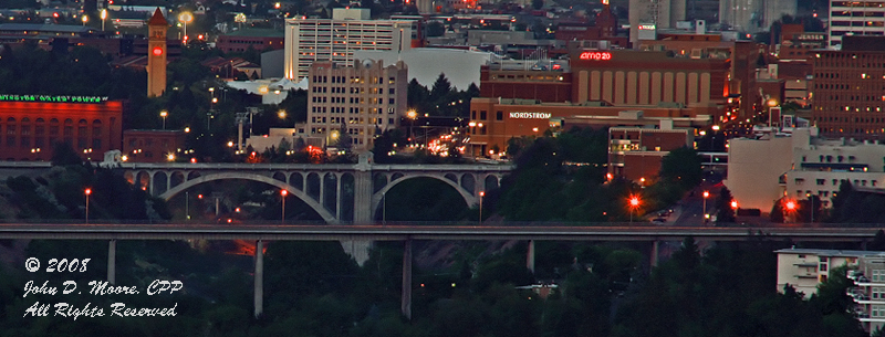 Two bridges east, Spokane, Washington