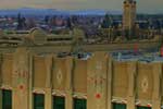 A look northwest, beyond Spokane City Hall, and the Monroe Street Bridge.