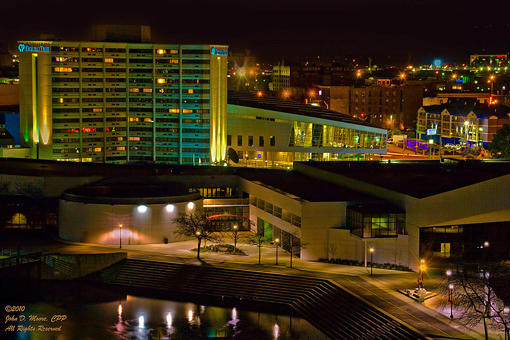 A view east from the top of the Clocktower in Spokane's Riverfront Park,  Spokane, Washington