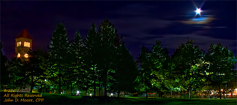 A  warm and breezy night in Spokane's RiverfrontPark