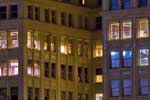 A look toward the ONB building in downtown Spokane.  Spokane, Washington