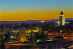 Spokane County Department of Public Health (left), and the Spokane County Courthouse (right),  Spokane, Washington