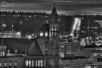 The Cowles building and a partial view of the Parsons building in downtown Spokane