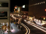 Main and Howard holiday traffic, Spokane, Washington