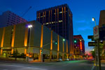 A slow Sunday night on West Sprague Avenue, downtown Spokane, Washington