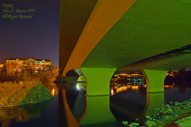 Division street bridge, Spokane, Washington, looking north.