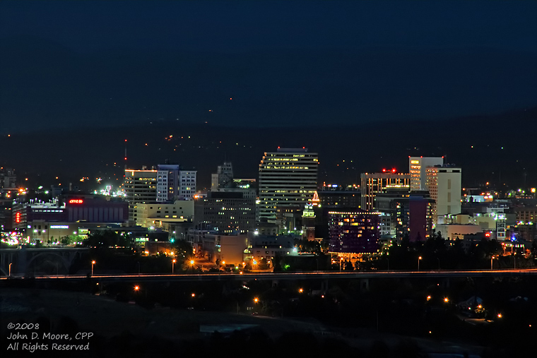 Downtown Spokane, looking east from Palisade Park.