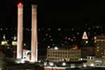 A chilly and windy look at downtown, Spokane. 