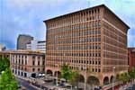 In Spokane, the downtown Post Office building on the left, the United States Federal Building on the right.