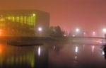 A foggy Riverfront Park, Spokane, Washington