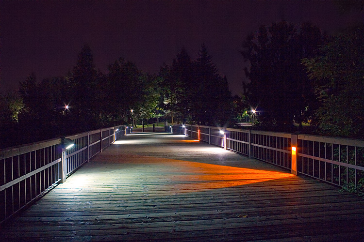 Riverfront Park, north channel footbridge, Spokane, Washington
