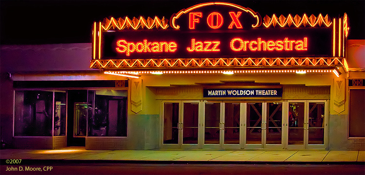 The Fox Theater after restoration, in downtown Spokane, Washington