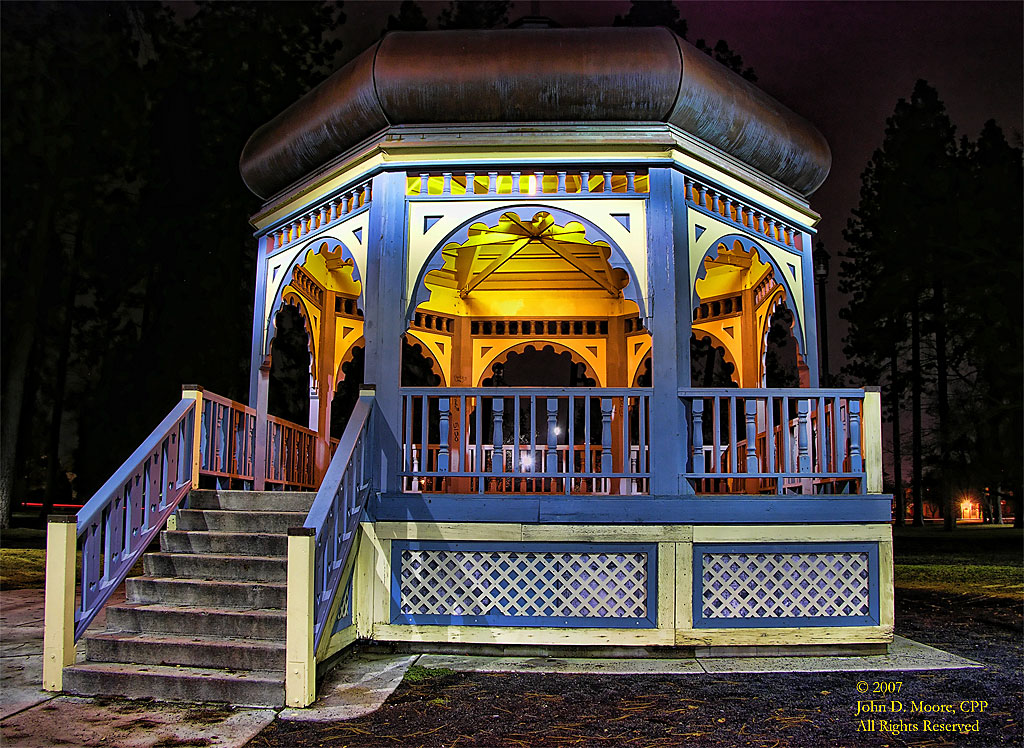 The central gazebo, Coeur d' Alene park, Spokane, Washington 