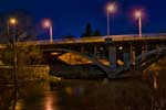 Under the Greene street bridge, over the Spokane river,  Spokane, Washington