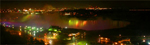 Horseshoe Falls, a rainy night at Niagara Falls, Ontario, Canada.