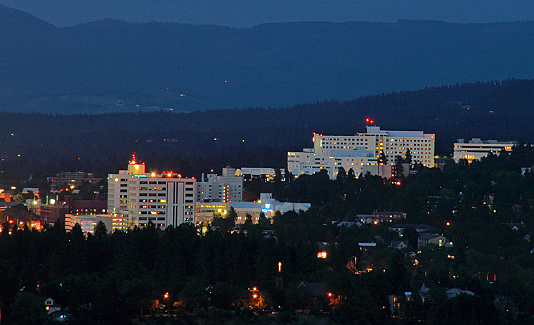 Deaconness Medical Center, Sacred Heart Medical Center, and Shriners Hospital for Children.  