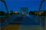 West end of the Don Kardong bridge, looking east,  Spokane, Washington