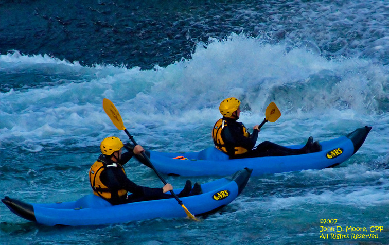 Spokane river rescue team members