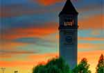 A sunset look at a very recognizeable landmark in Riverfront Park.   Spokane, Washington