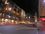 Eastbound Main street vehicle and people traffic, Spokane, Washington