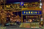 An entrance to a River Park Square parking garage, in downtown Spokane, Washington.