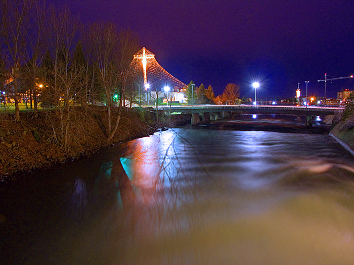 North river channel,  at the Spokane River, Spokane, Washington