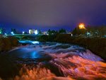 North river channel,  on the Spokane River, Spokane, Washington