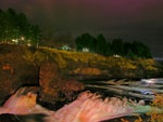 Flowing water, in the north river channel of the Spokane river, Spokane,Washington