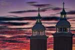 The Spires from the Cathedral of Our Lady of Lourdes.  Spokane, Washington