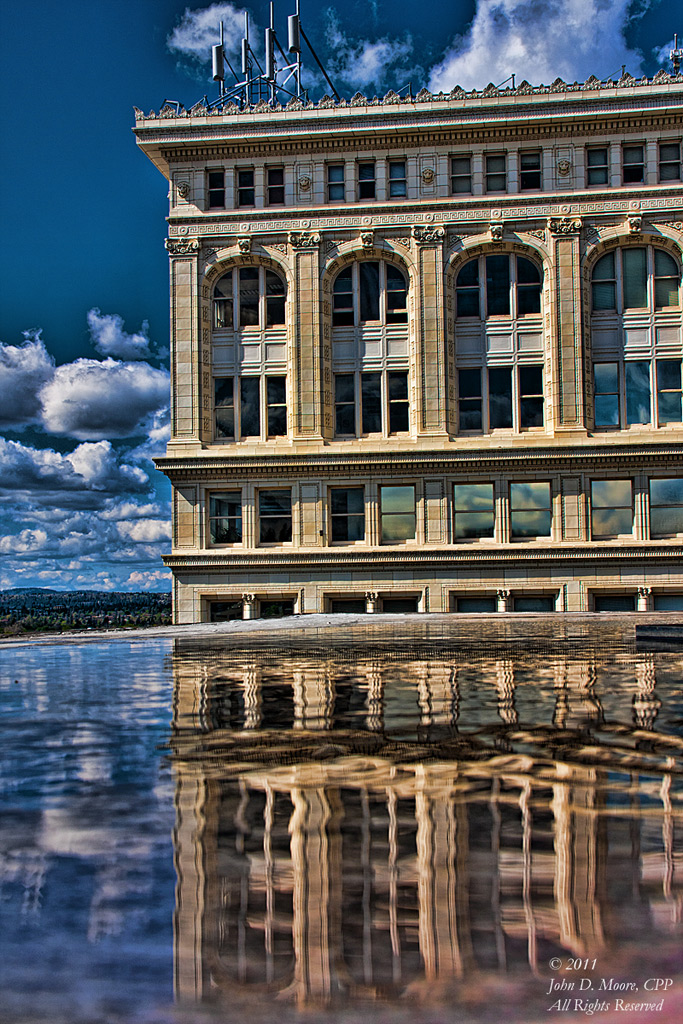 The Old National Bank Building in downtown Spokane.   Spokane, Washington.