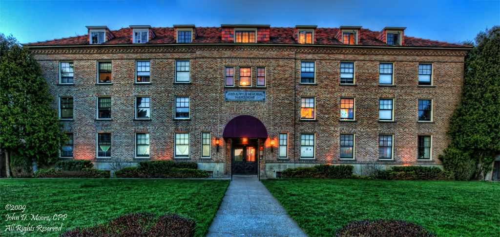The John A. Finch Memorial Nurses Home, on Summit Blvd.  Spokane, Washington