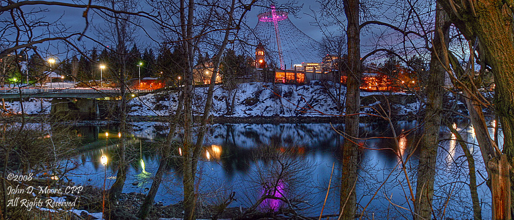 Winters in Spokane's Riverfront Park.