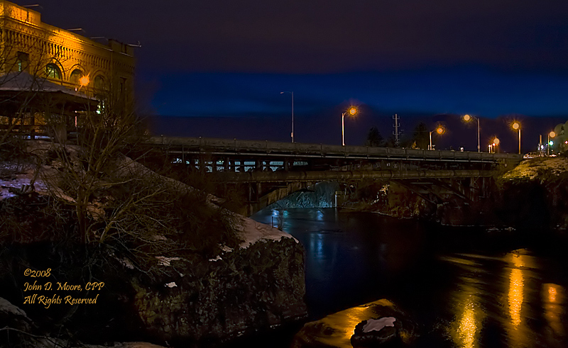 Post street bridge, Washington Water Power building,  Spokane, Washington 