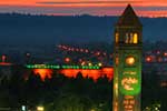 A look west towards Palisades Park in the distance.   Spokane, Washington.