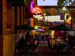 Enjoying the outdoors at downtowns Rock City Grill.  Spokane, Washington