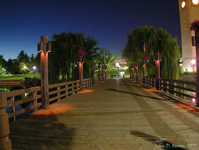 Riverfront Park, clocktower footbridge, Spokane, Washington