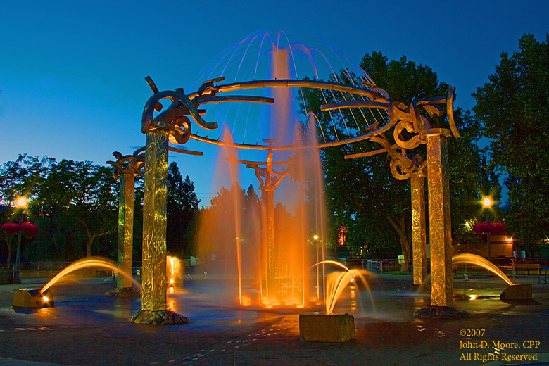 Riverfront Park, Spokane Falls Blvd entry, Spokane, Washington.  