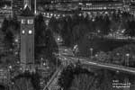  A  view of Spokane's Riverfront Park, from the rooftop of the Bank of America building.  Spokane, Washington