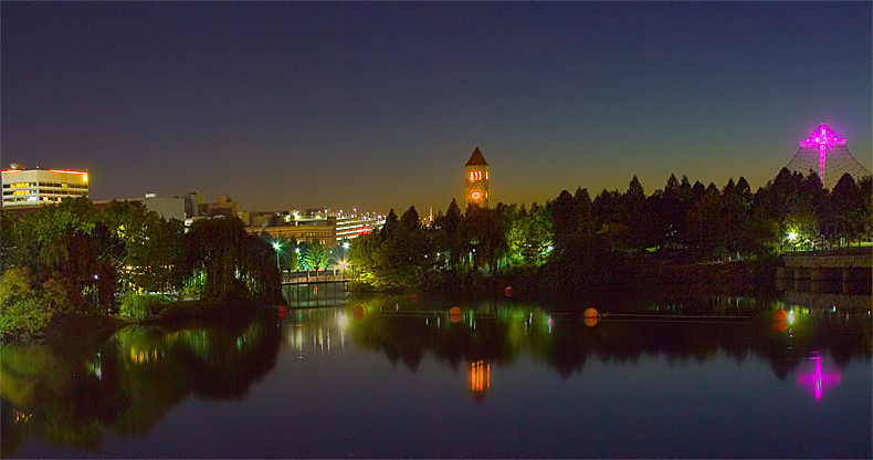 Spokane River, west view toward Riverfront Park