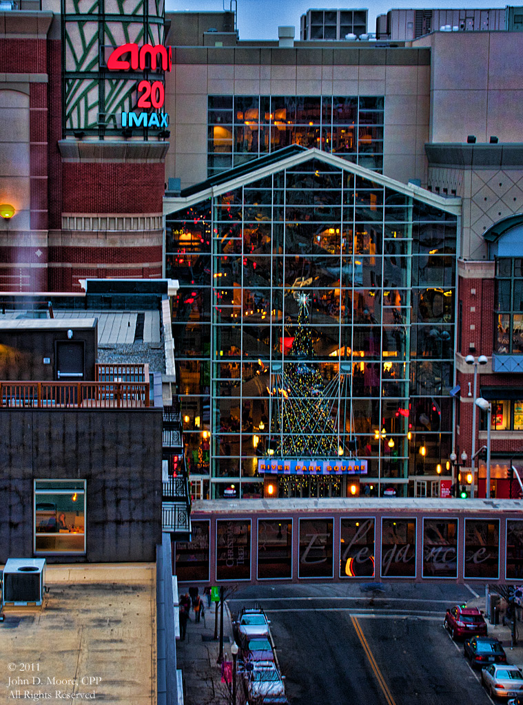 Riverpark Square Mall, a look from the from the roof of the SRBC building.