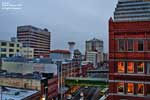 Riverside Avenue, a look to the east from the roof of the SRBC building.