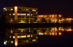 West of Division street, on the north bank of the Spokane river.  