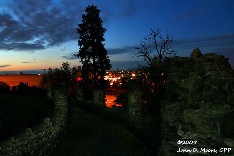 Ruins at Liberty Parks Olmstead Overlook,  Spokane, Washington
