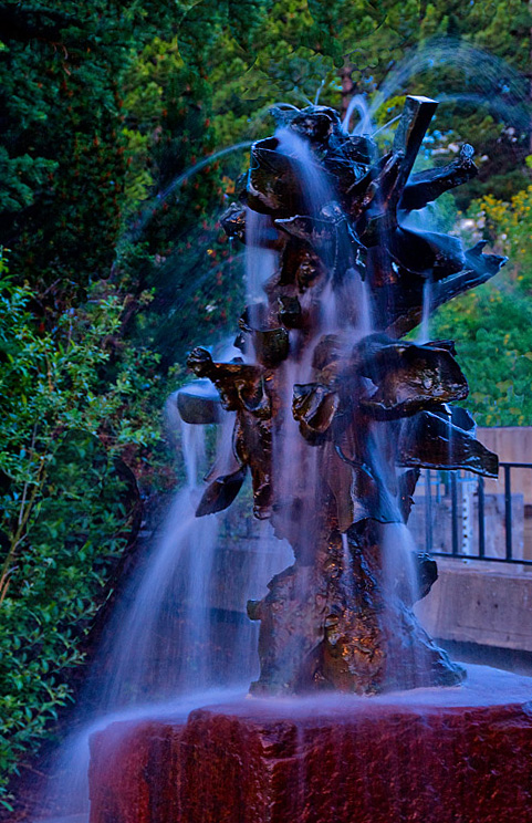 A water sculpture in Spokane's Riverfront Park.  Spokane, Washington